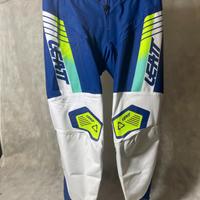 Leatt pantaloni cross/enduro M NUOVI blu/bianchi