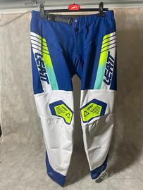 Leatt pantaloni cross/enduro M NUOVI blu/bianchi