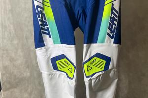Leatt pantaloni cross/enduro M NUOVI blu/bianchi