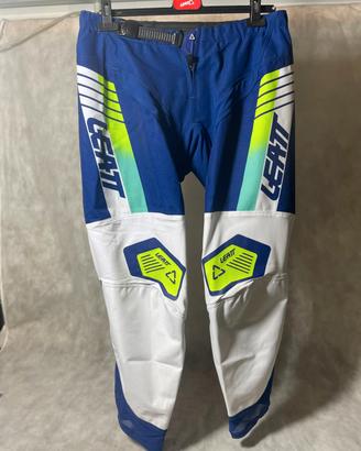 Leatt pantaloni cross/enduro M NUOVI blu/bianchi