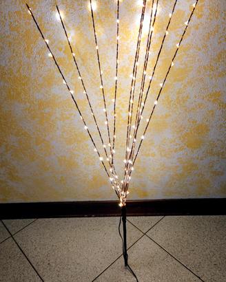 Ramo luminoso marrone con 120 led