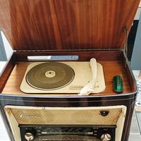 Radio giradischi epoca valvole Mivar Egadi