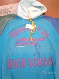 FELPA 'AMERICAN SYSTEM' ANNI '80 VINTAGE-NUOVA