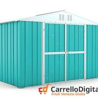 Box giardino lamiera zincata 327x155 azzurro