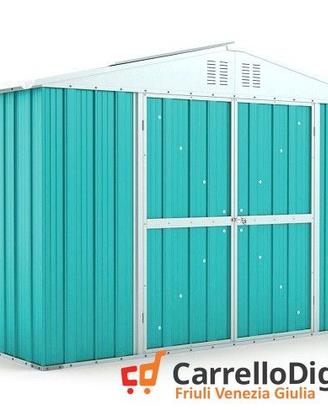 Box giardino lamiera zincata 327x155 azzurro