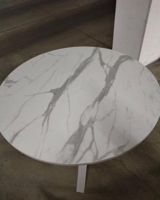 Tavolo moderno Ikea effetto marmo