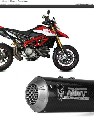SCARICHI TERMINALI MK3 MIVV DUCATI HYPERMOTARD 950