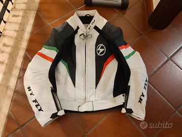 Tuta in pelle tg.54 HY-FLY in pelle,divisibile