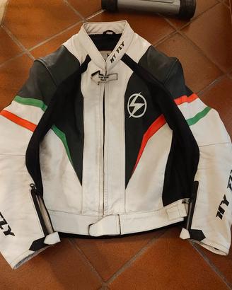 Tuta in pelle tg.54 HY-FLY in pelle,divisibile