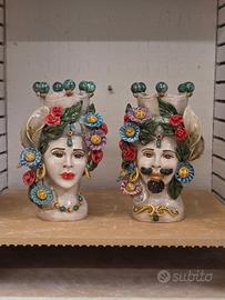 Teste di moro floreale