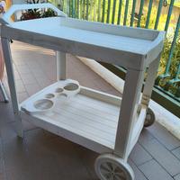 Carrello resina rigida bianco 