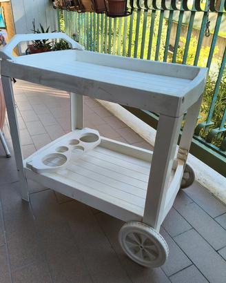 Carrello resina rigida bianco