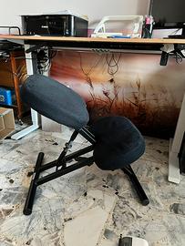 Sedia ergonomica, ruote incluse