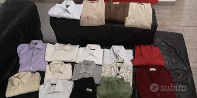 Lotto camice maglioni e gilet