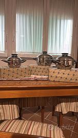 AMC tris pentole gourmet nuove con scatole