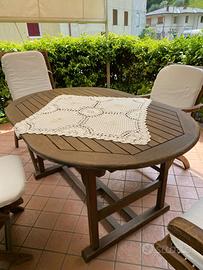 Tavolo allungabile con 4 Sedie