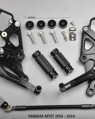 Pedane arretrate YAMAHA MT07 2014 - 2024