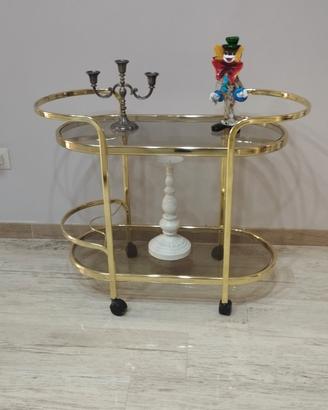 carrello colore ottone