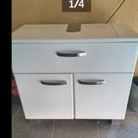 Mobile sotto per lavabo sospeso laccato