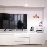 mobile tv bianco lucido