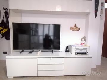 mobile tv bianco lucido