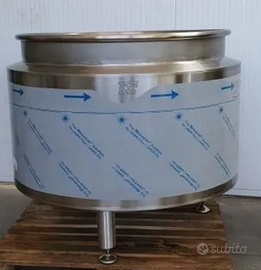 Caldaia di coagulazione per caseifici da 300 lt.