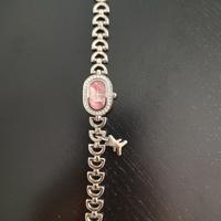 Orologio donna in acciaio con quadrante rosa