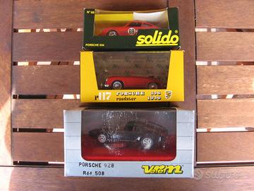 3 modellini PORSCHE 1 43 auto SOLIDO BRUMM VEREM