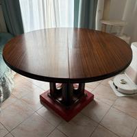 Tavolo in legno rotondo allungabile