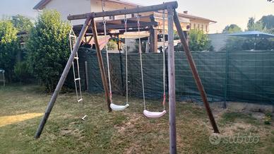 Altalena bimbi in legno