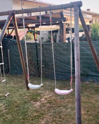 Altalena bimbi in legno