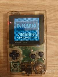 game boy pocket schermo retroilluminato + dr mario