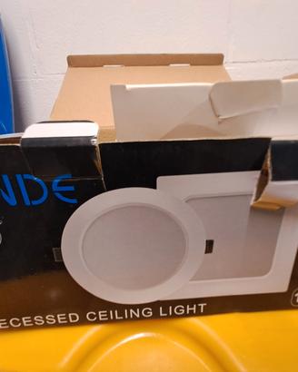 4 Faretti LED Incasso Quadrati 7W Nuovi