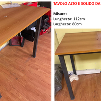 TAVOLO DA LAVORO ALTO O SCRIVANIA ALTA