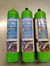 kit 3+3 bombola gas vuote ricaricabili R134a 