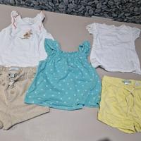 Set estivo bimba Obaibi/Prenatal 12/18 mesi 80 cm