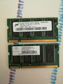 RAM DDR 333 per PC portatile