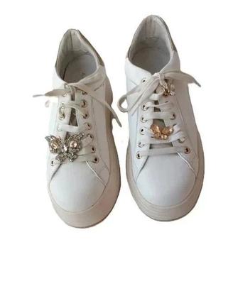 Sneakers Apepazza in pelle bianca.