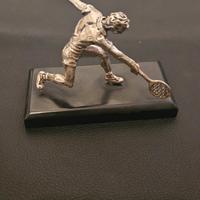 statua tennis argento 