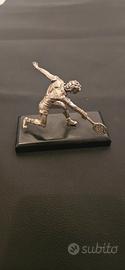 statua tennis argento 