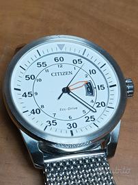 CITIZEN ECO DRIVE PILOT WR 100 MT BRACCIALATO 