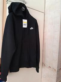 Felpa nera Nike con cappuccio da uomo tg S