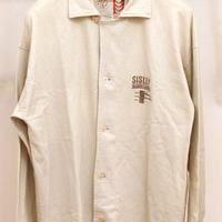 SISLEY camicia uomo beige cotone tg. L Made Italy