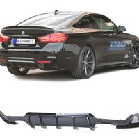 DIFFUSORE BMW F32 F33 F36 LOOK M PERFORMANCE NERO 