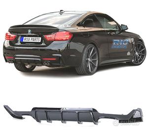 DIFFUSORE BMW F32 F33 F36 LOOK M PERFORMANCE NERO 