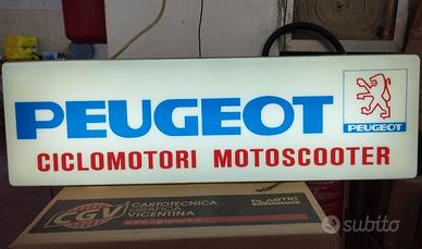 INSEGNA LUMINOSA PEUGEOT VINTAGE