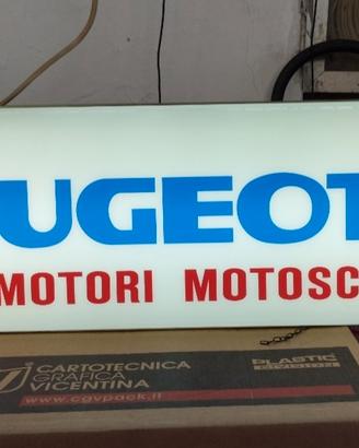 INSEGNA LUMINOSA PEUGEOT VINTAGE