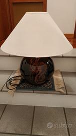 Lampada da tavolo nera 