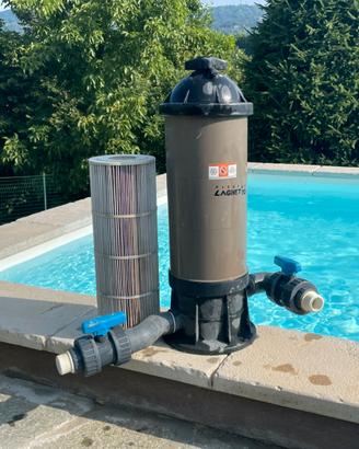 Piscina Laghetto filtro e portafiltro a cartuccia