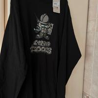 T-shirt nera maniche lunghe Carhartt tg S